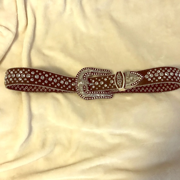 Black bling belt main image 4